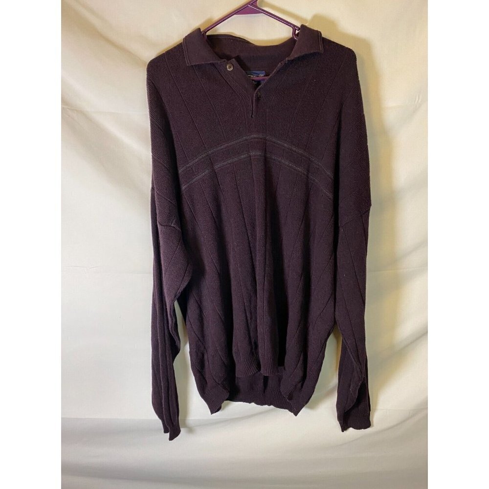 Men’s Preppy Purple Sweater XL Office Gorpcore  Normcore